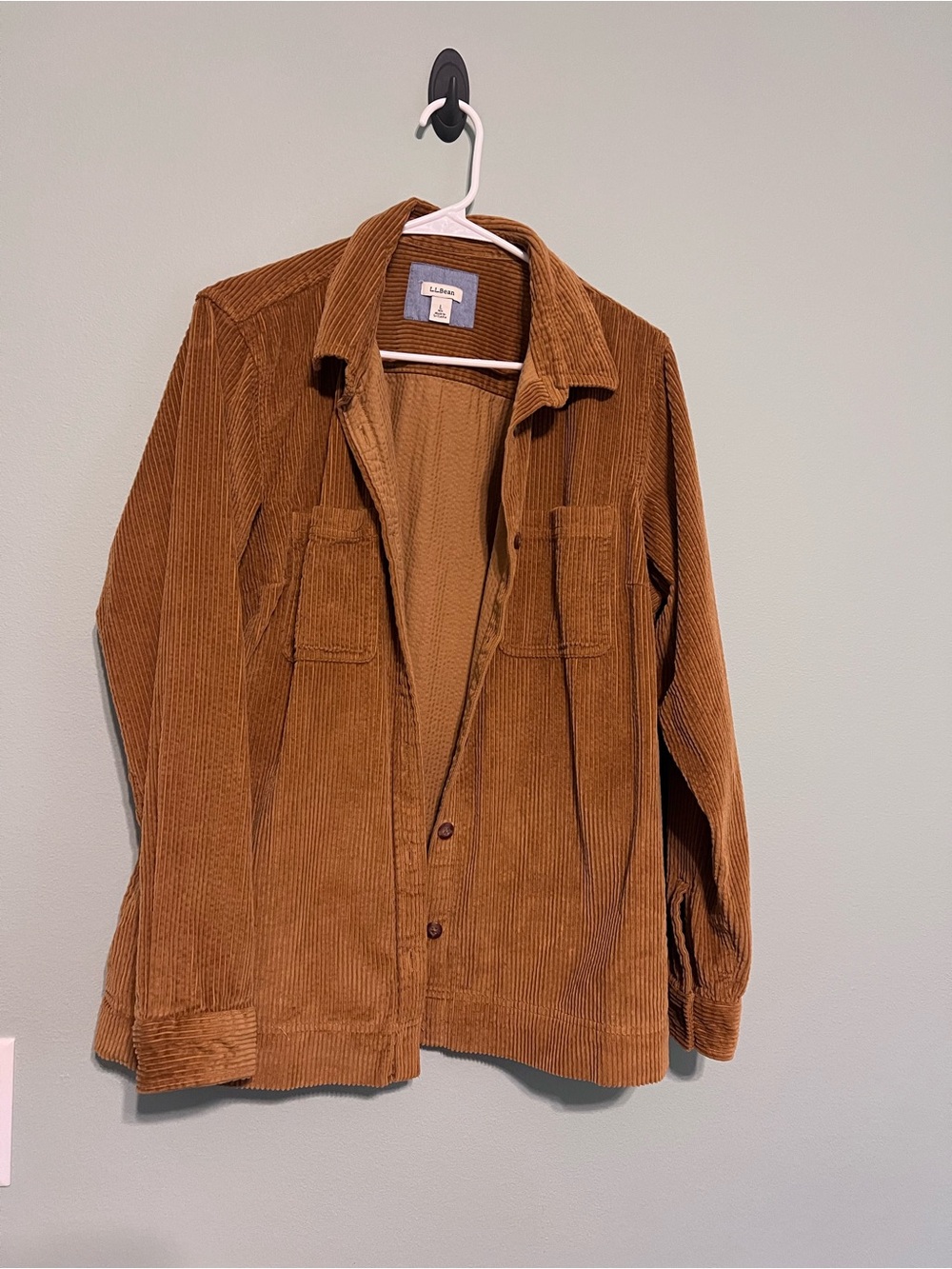 L.L. Bean Women's Corduroy Jacket 
/overshirt in Warm Brown